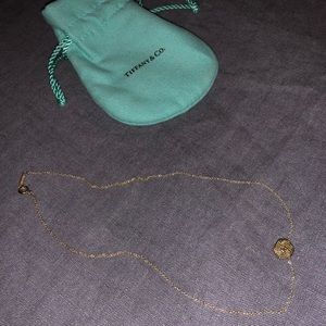 Tiffany Twist Knot Pendant Tied Ball Necklace